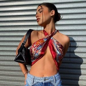 Satin Scarf for multiple use